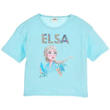 Disney Frost 2 T-shirt m. pailletter - Turkis