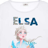 Disney Frost 2 T-shirt m. pailletter - Hvid