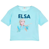 Disney Frost 2 T-shirt m. pailletter - Turkis