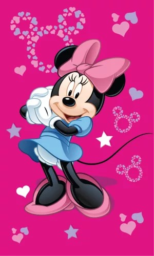 Disney Minnie pink Vaskeklud 30 x 50