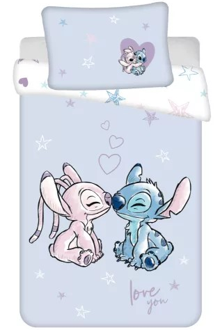 Disney Lilo and Stitch Pink sengetøj 140x200 cm