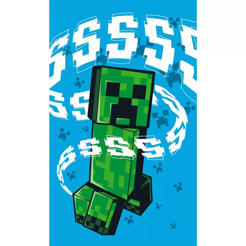 Minecraft Hissing Creeper Vaskeklud 30 x 50