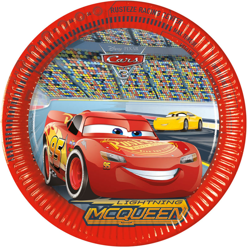 Disney Cars Paptallerken 23 cm - 8 stk