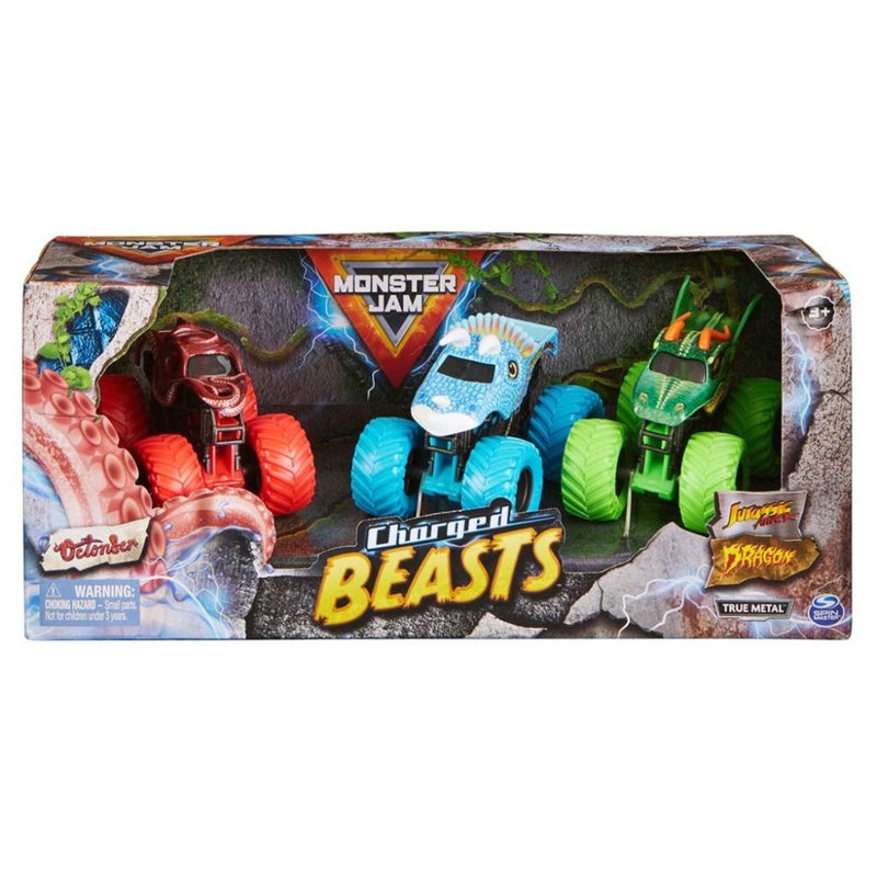 Monster Jam 1:64 3 Pack - Charged Beasts