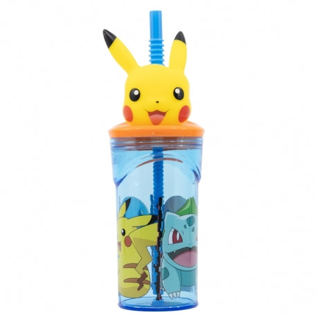 Pokemon 3D Drikkedunk med sugerør