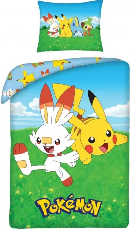 Pokémon Field  Sengetøj 140 x 200 cm