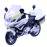 Politimotorcykel m/lys og lyd 18cm