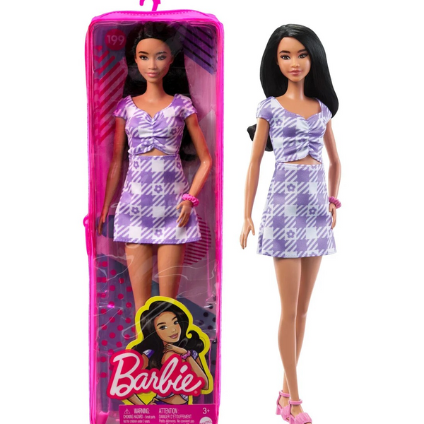 Barbie Fashionista dukke med lilla kjole - Nr 199