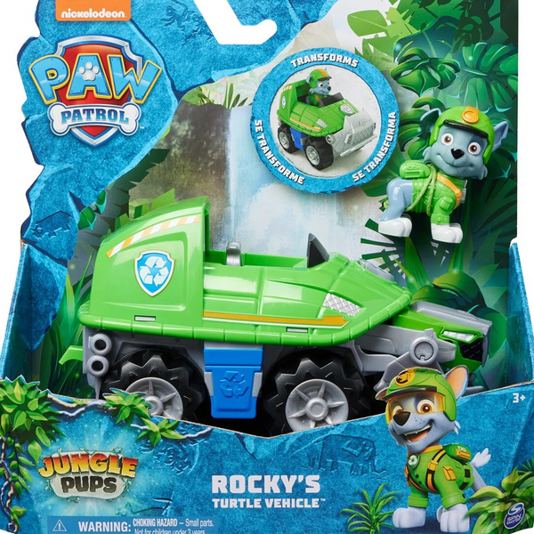 Paw Patrol Jungle Themed Vehicles - Rocky