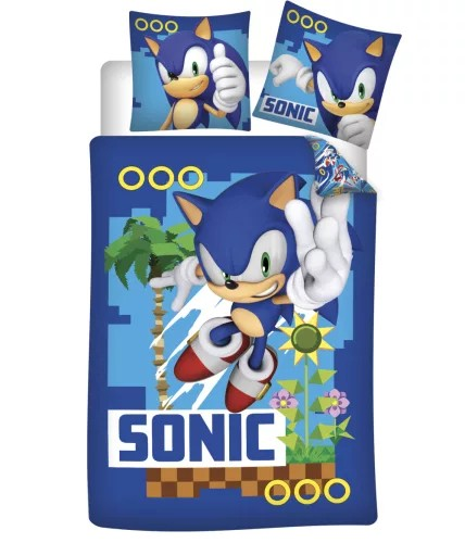 Sonic the Hedgehog coin chase Sengetøj 140×200