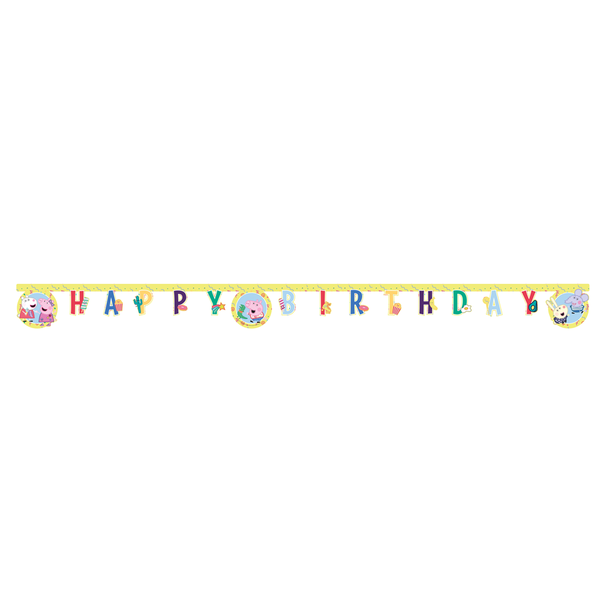 Gurli Gris Happy Birthday Banner - 1 Stk
