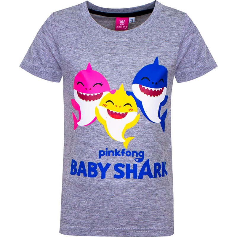 Baby Shark Tshirt Doo Doo Doo - Grå