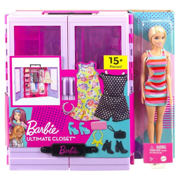 Barbie Garderobeskab med dukke