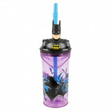 Batman 3D drikkedunk med sugerør - 360 ml