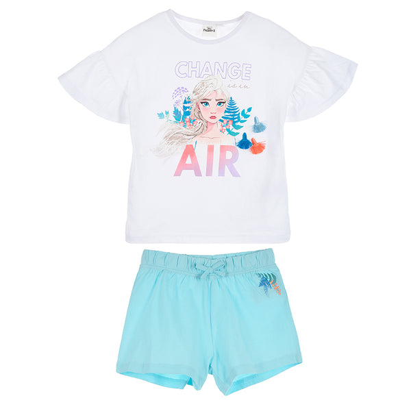 Disney Frost 2 T-shirt + shorts - Hvid