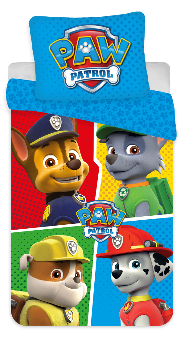 Paw Patrol junior sengetøj 100 x 135 cm