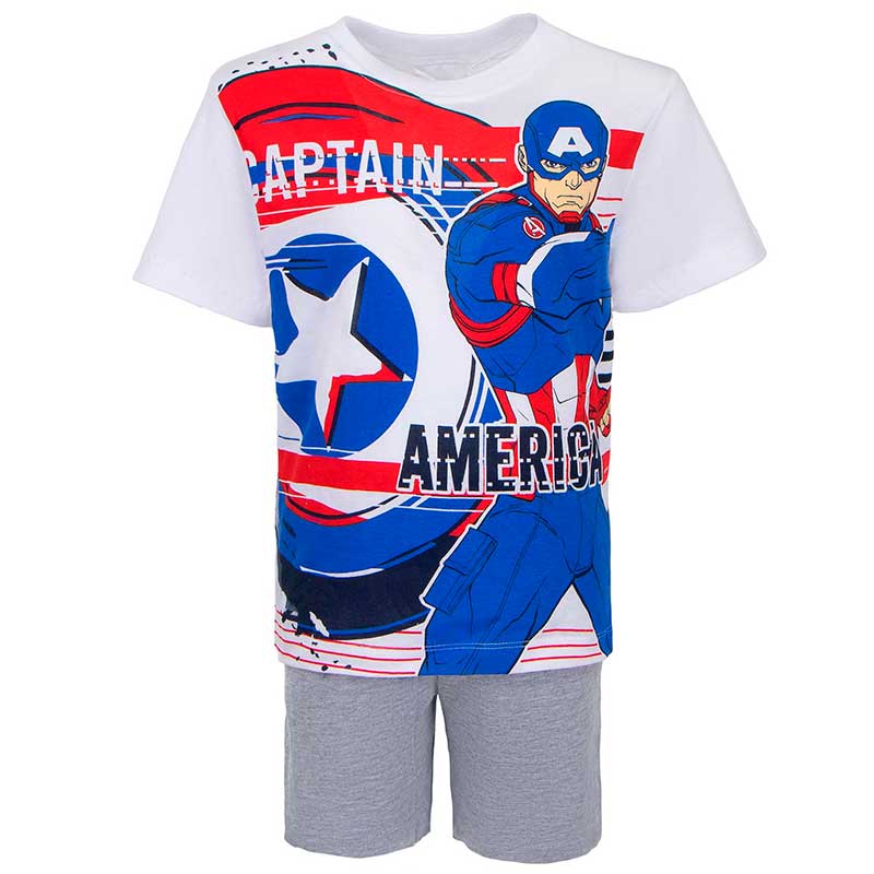 Avengers Captain America pyjamas - Hvid