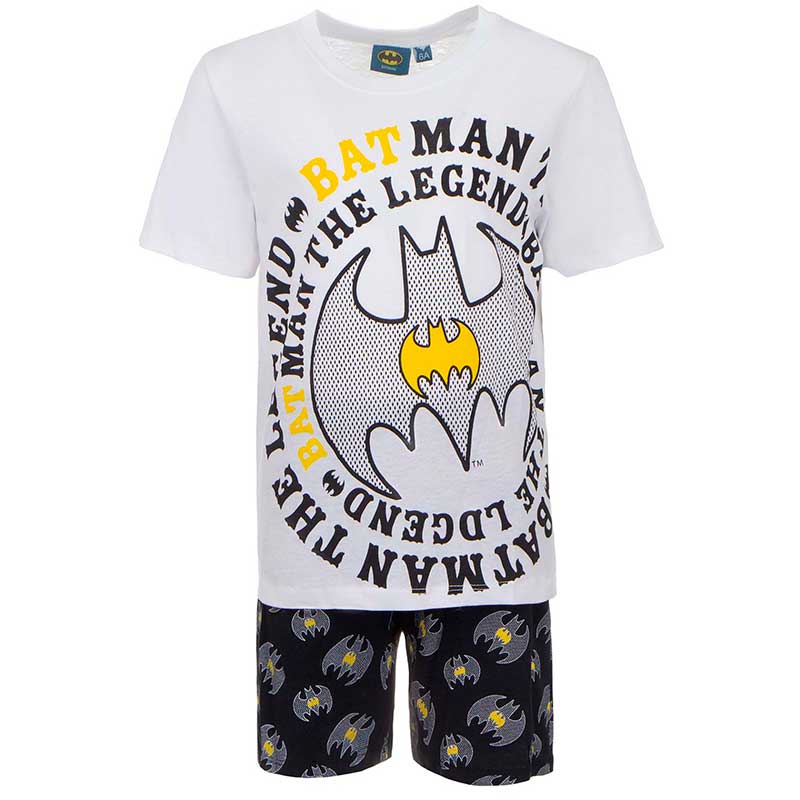 Batman Pyjamas børn - Hvid/sort