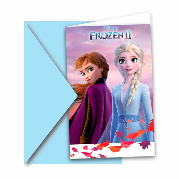 Disney Frost 2 Indbydelseskort - 6 stk