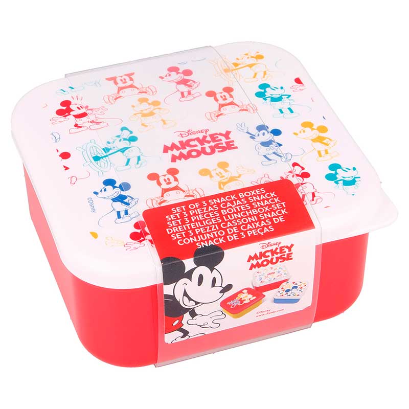 Disney Mickey Mouse Snackbox - 3 stk