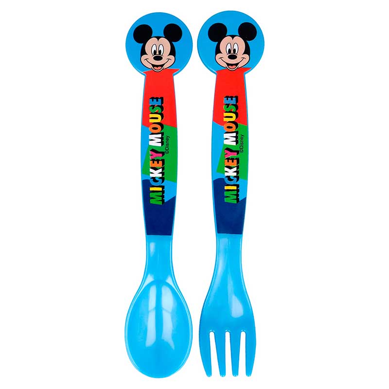 Disney Mickey Mouse bestik - Kniv/gaffel