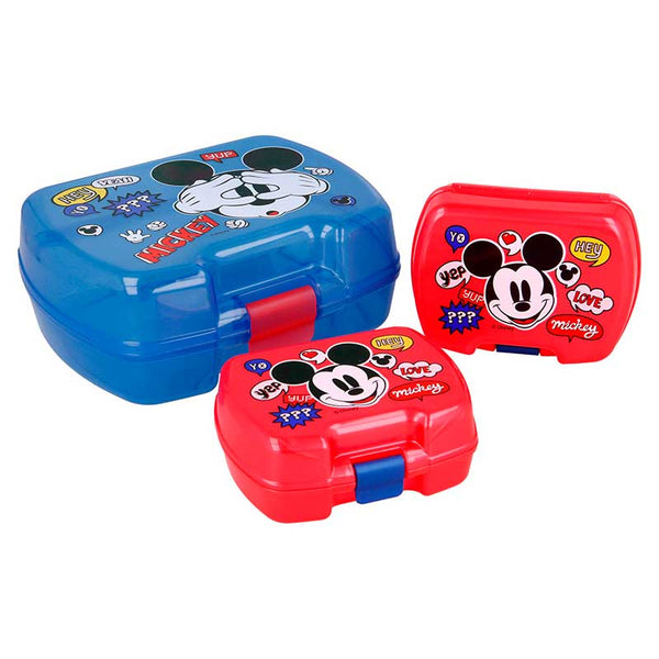 Disney Mickey Mouse Madkasse - 3 stk