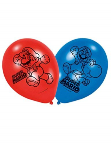 Super Mario Ballon - 6 Stk